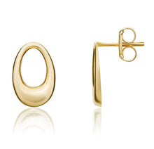 Open Oval Stud Earrings