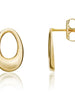 Open Oval Stud Earrings