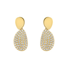 CZ Pebble Drop Earring