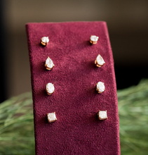 Asscher Solitaire Stud