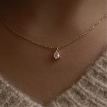 Pear Solitaire Pendant