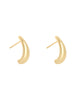 Elongated Tear Drop Stud Earring