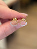 Open Hex Stud Earrings