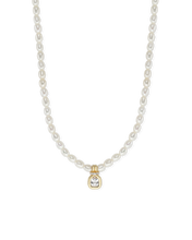 Clara Pearl & White Topaz Necklace