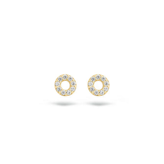 CZ circle stud