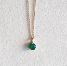 Emerald Solitaire Pendant