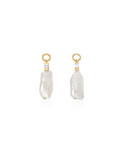 Emily Pearl & White Topaz Earrings