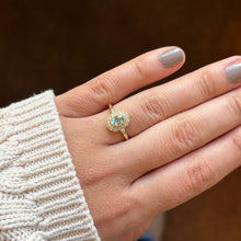 Aquamarine & Diamond Ring