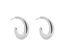Sterling Silver Open Rounded Hoop