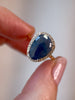 Rose Cut Sapphire Ring