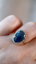 Rose Cut Sapphire Ring