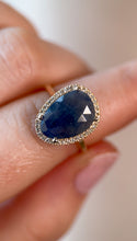 Rose Cut Sapphire Ring