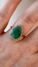 Rose Cut Emerald Ring