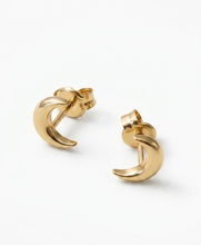 Polished Crescent Stud Earrings