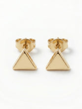 Polished Triangle Stud Earrings