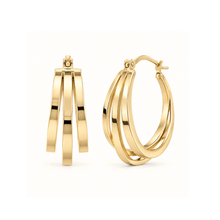 Triple hoop Earring
