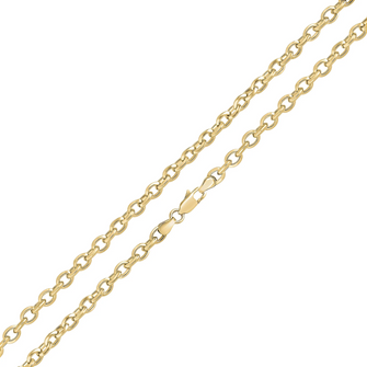 Oval Filed Belcher Bracelet