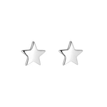 Sterling Silver Star Stud Earrings