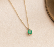 Oval Emerald Pendant