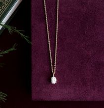 Oval Solitaire Pendant