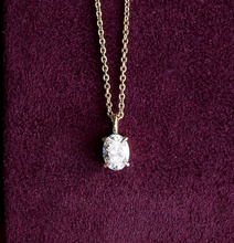 Oval Solitaire Pendant