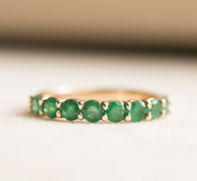Emerald Eternity Ring | 9 stone