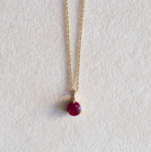 Ruby Solitaire Pendant