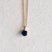 Sapphire Solitaire Pendant