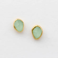 Stepping Stone | Aqua Stud Earring