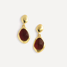 Stepping Stone | Garnet Drop Earring