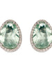 Fluorite and Diamond Earrings