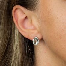 Fluorite and Diamond Earrings