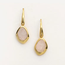 Stepping Stone | Rose Quartz Hook Earrings