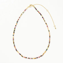 Rising Tides | Watermelon Tourmaline Bali Beaded Necklace