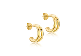 Double Hoop Stud Earring