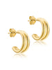 Double Hoop Stud Earring