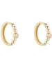Gold CZ Ball Huggie