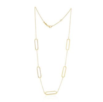 Fine Paperclip Necklace