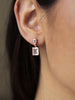 Rose Quartz & Blue Topaz drops