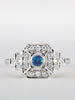 Sapphire Art Deco Ring