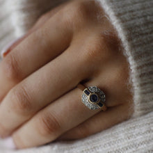 Sapphire & Diamond Fan Ring
