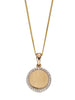Diamond Halo Disc Pendant